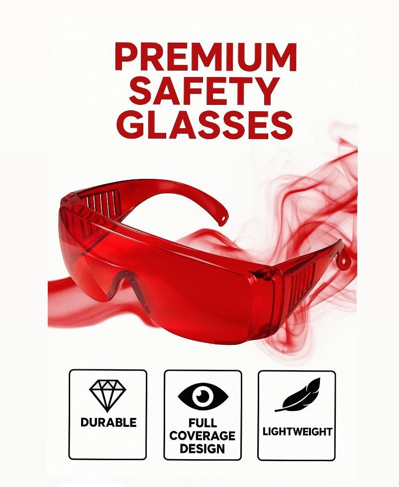 glasses Red Safety Glasses - Image 1